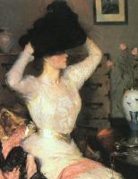 Benson, Frank - Lady Trying On a Hat